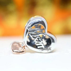PANDORA   Thank You Mum Heart Charm 789372C00